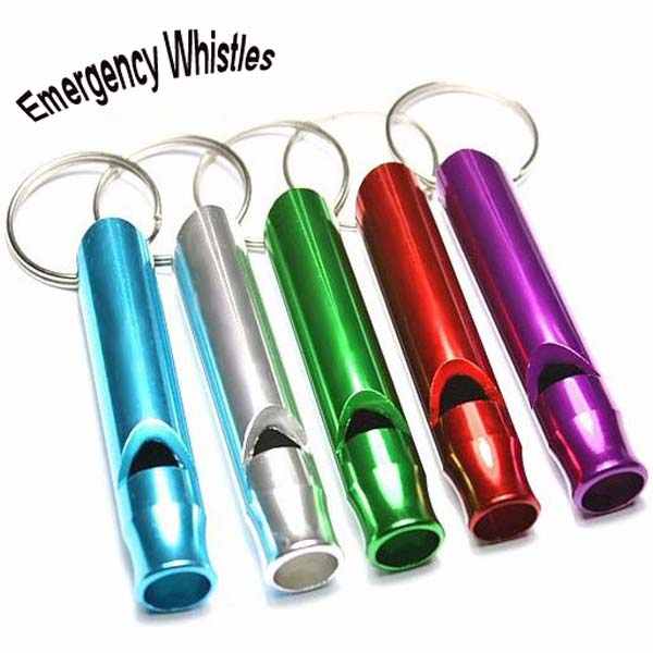 Открытая Мини алюминиевого Emergency Survival Whistle с брелок