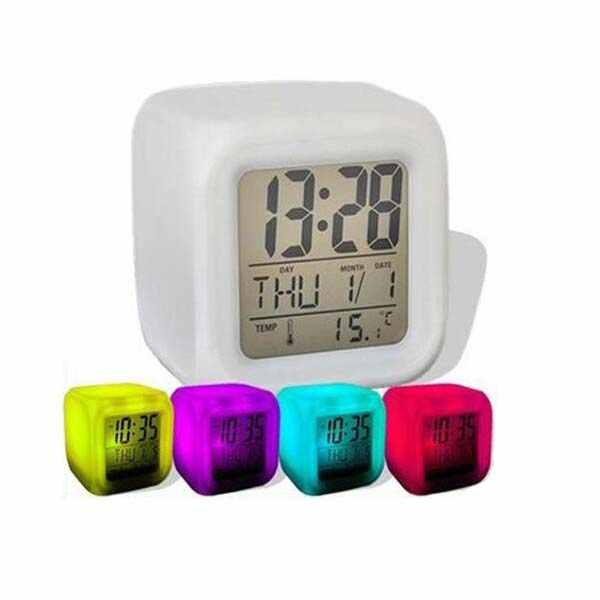 Glowing led 7 Color Change Digital Alarm Clock